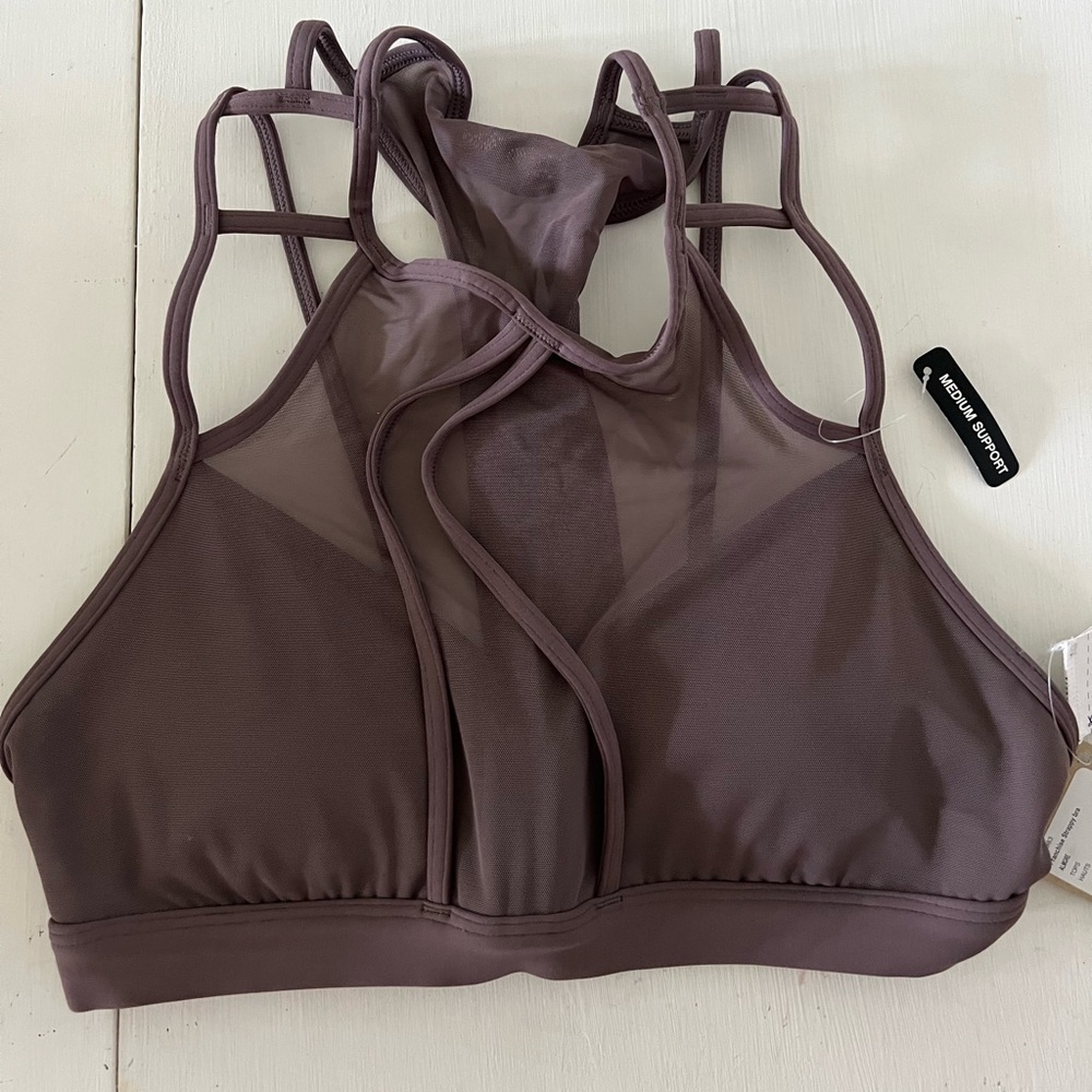 Reebok lux sports bra in mauve